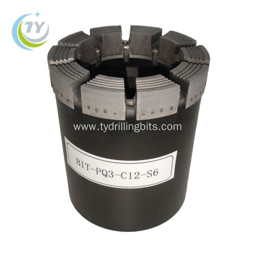 Well drilling PQ3 diamond bit for sale